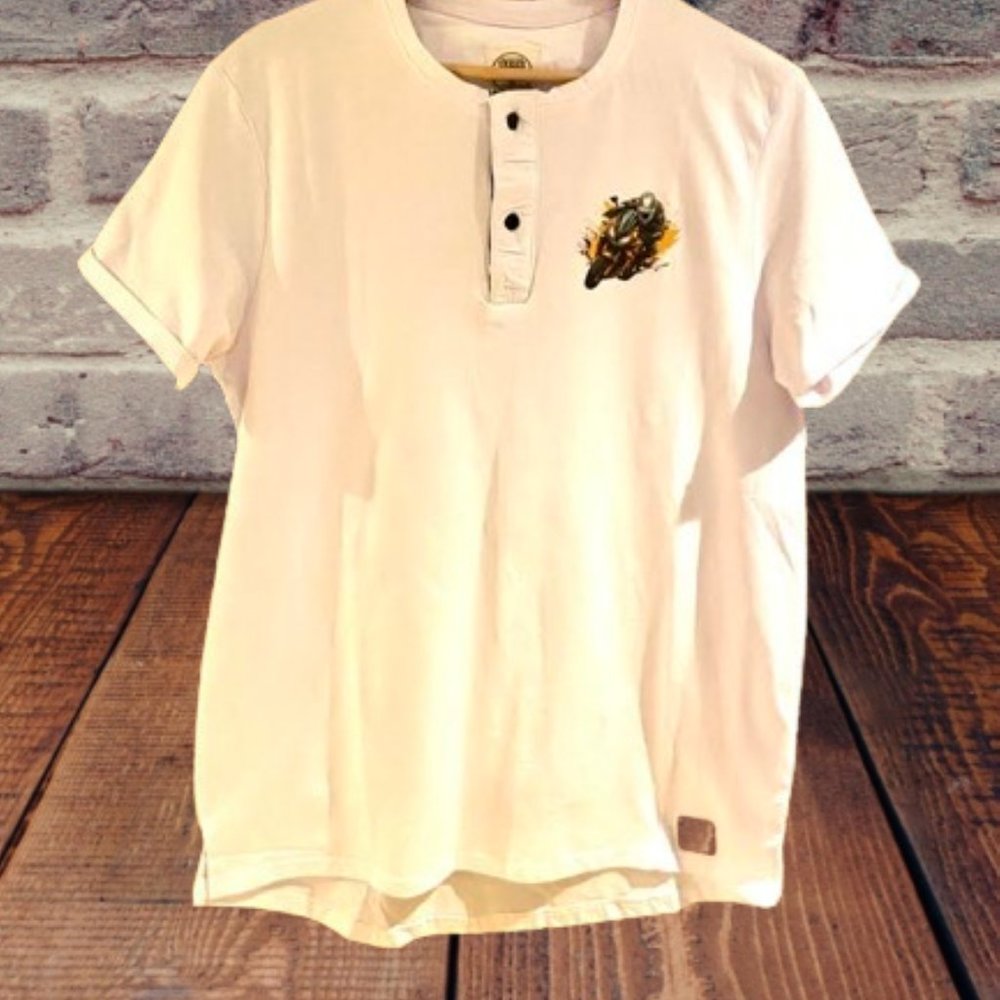 Speed Bike Mens Henley from Casa de Loca. Free Shipping